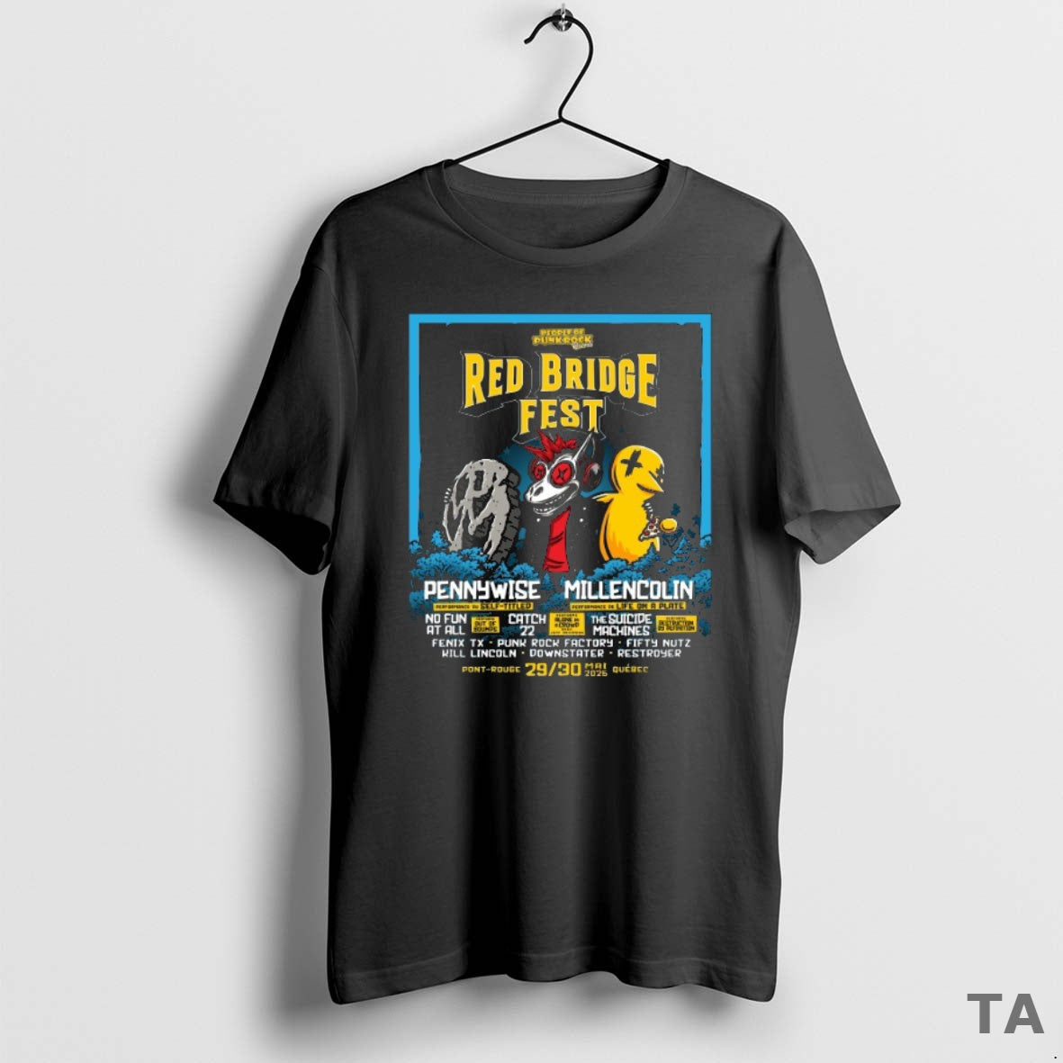 Top Red Bridge Fest 5 29 5 30 2026 Pennywise Millencolin Quebec Canada T-Shirts, Hoodie, Sweatshirt | ZylaModa.com