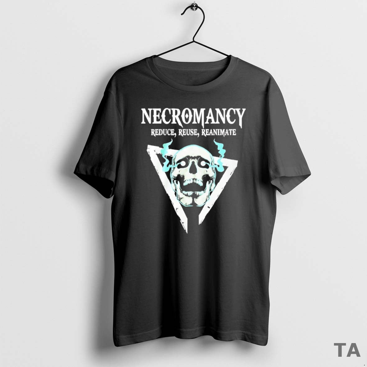 Top Skull Necromancy Reduce Reuse Reanimate T Shirt Sweater Hoodie, Sweatshirt | ZylaModa.com
