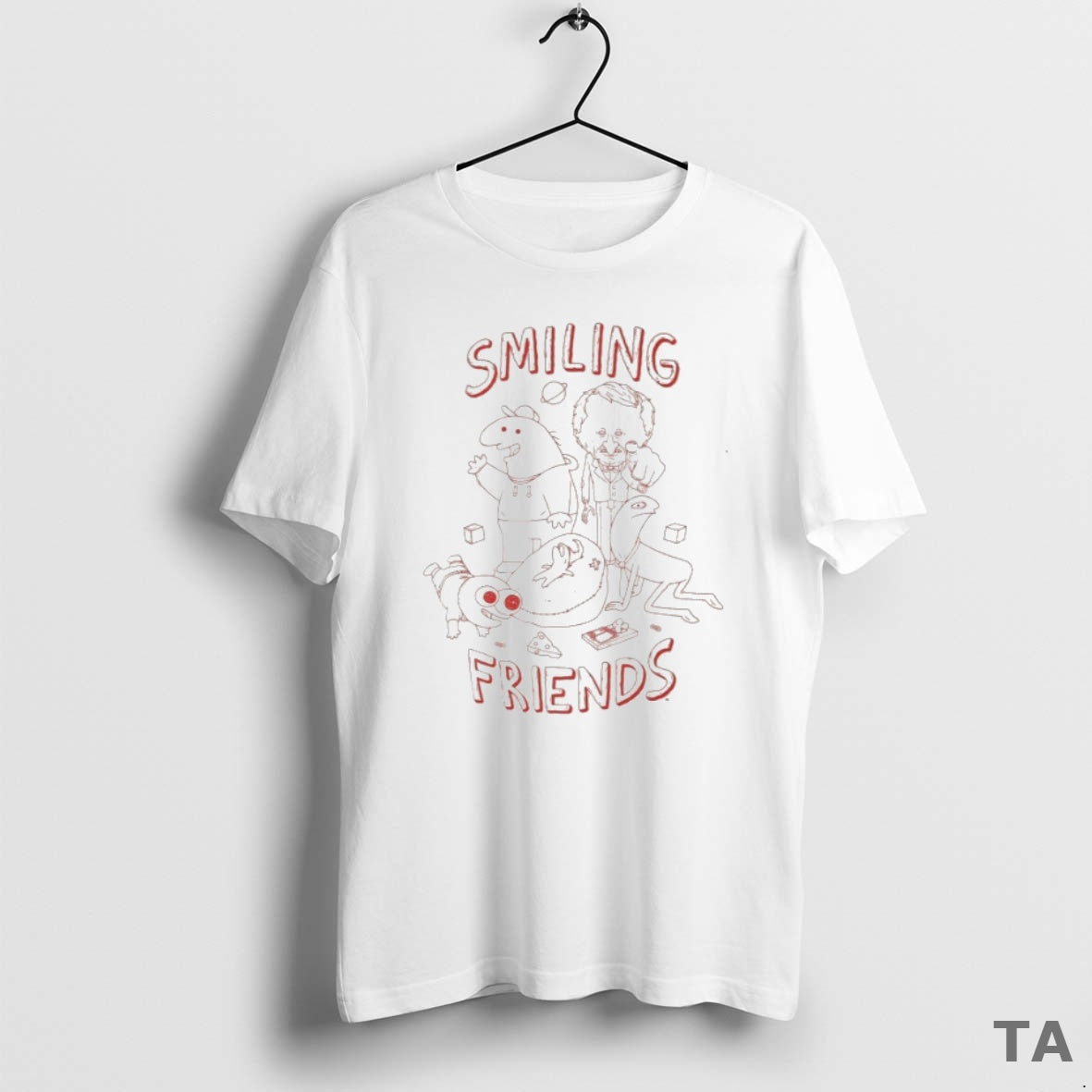 Top Smiling Friends Group Line T Shirt Sweater Hoodie, Sweatshirt | ZylaModa.com