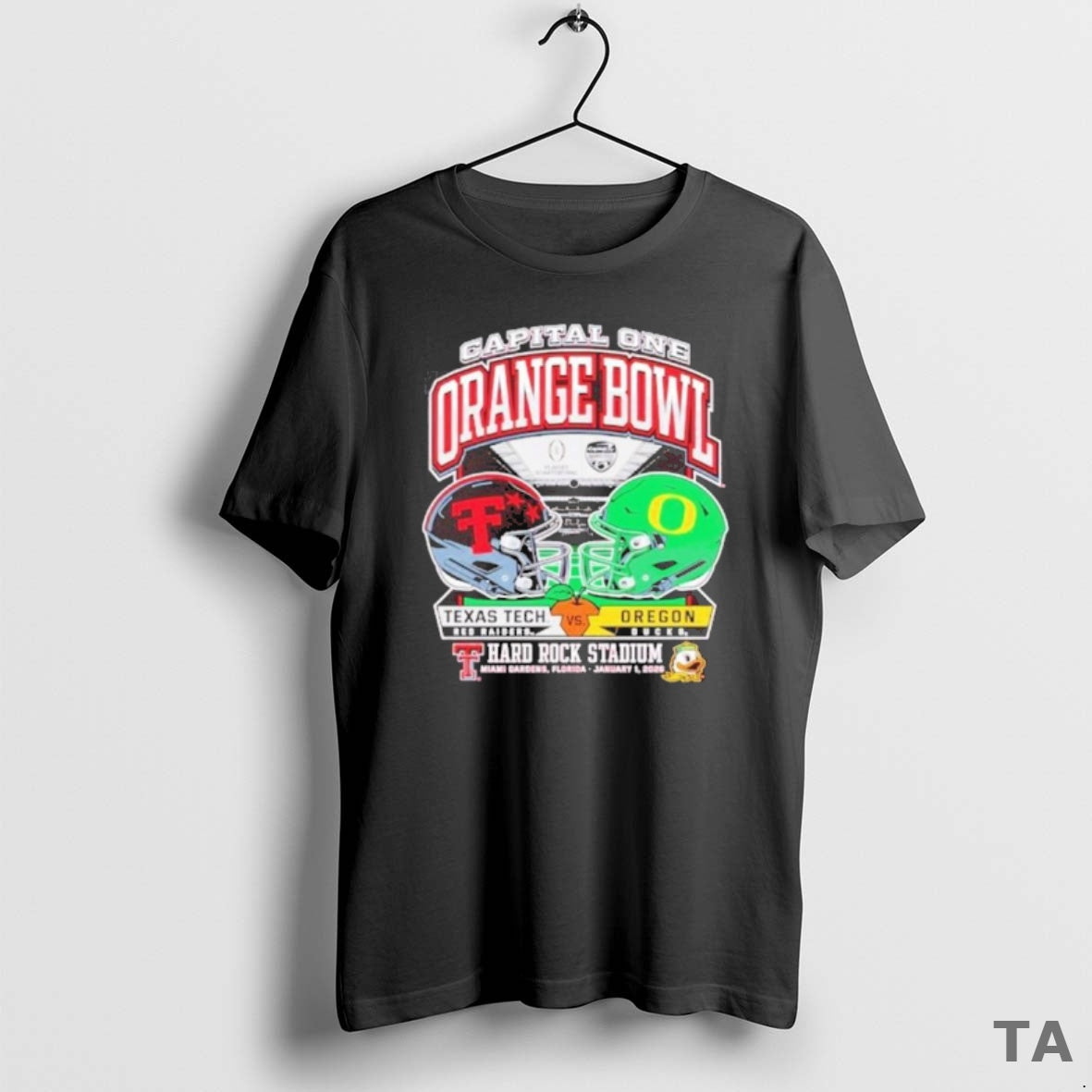Top Texas Tech 2025 Orange Bowl Dueling Helmets Vs T Shirt Sweater Hoodie, Sweatshirt | ZylaModa.com