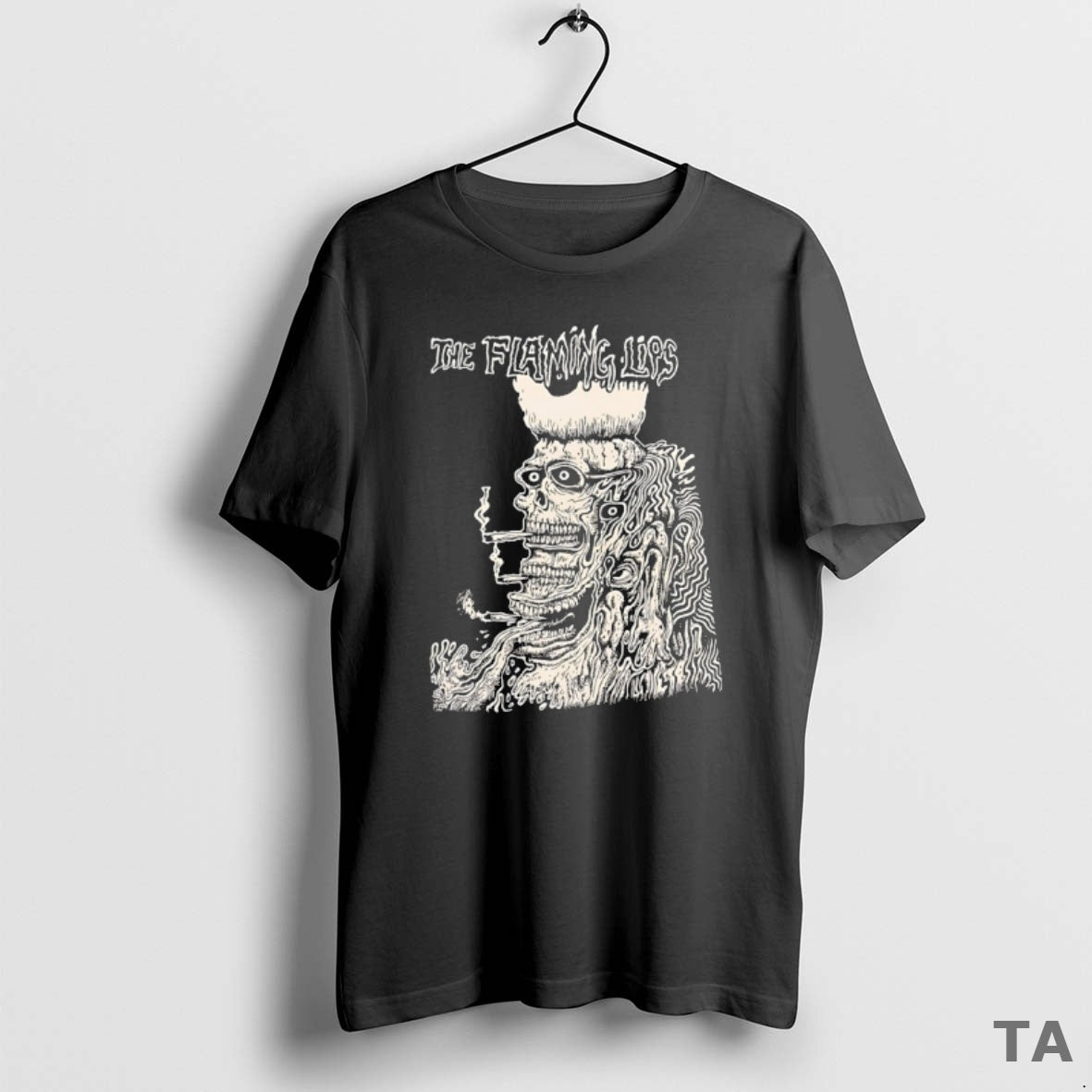 Top The Flaming Lips Band Skeleton Smoking T Shirt Sweater Hoodie, Sweatshirt | ZylaModa.com