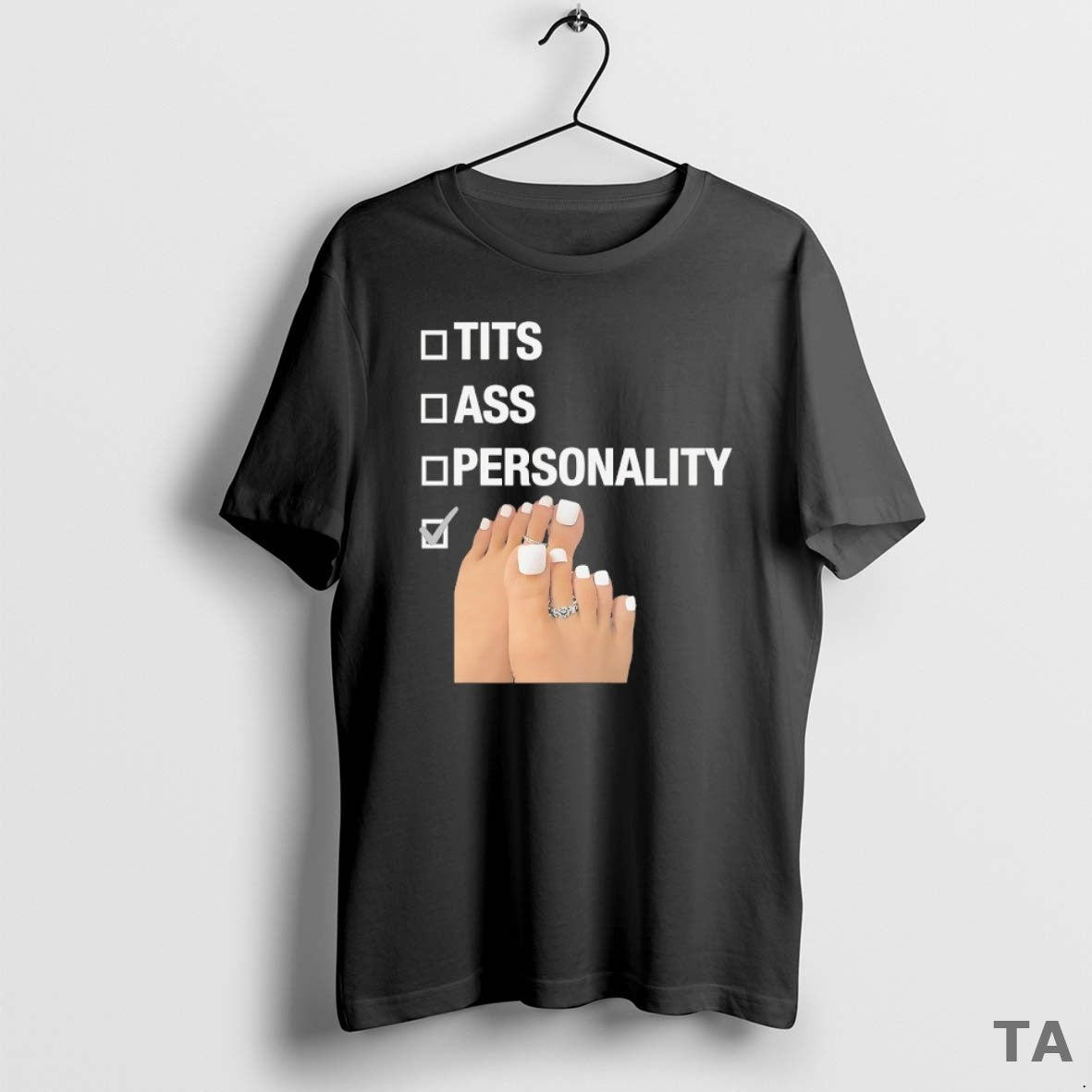 Top Tits Ass Personality Toes Checklist T Shirt Sweater Hoodie, Sweatshirt | ZylaModa.com
