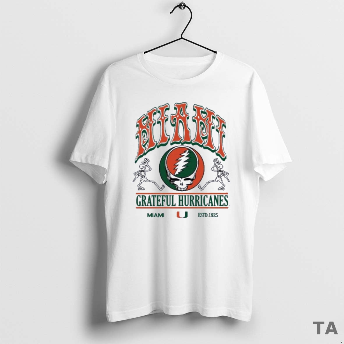 Top University Of Miami X Grateful Hurricanes T Shirt Sweater Hoodie, Sweatshirt | ZylaModa.com