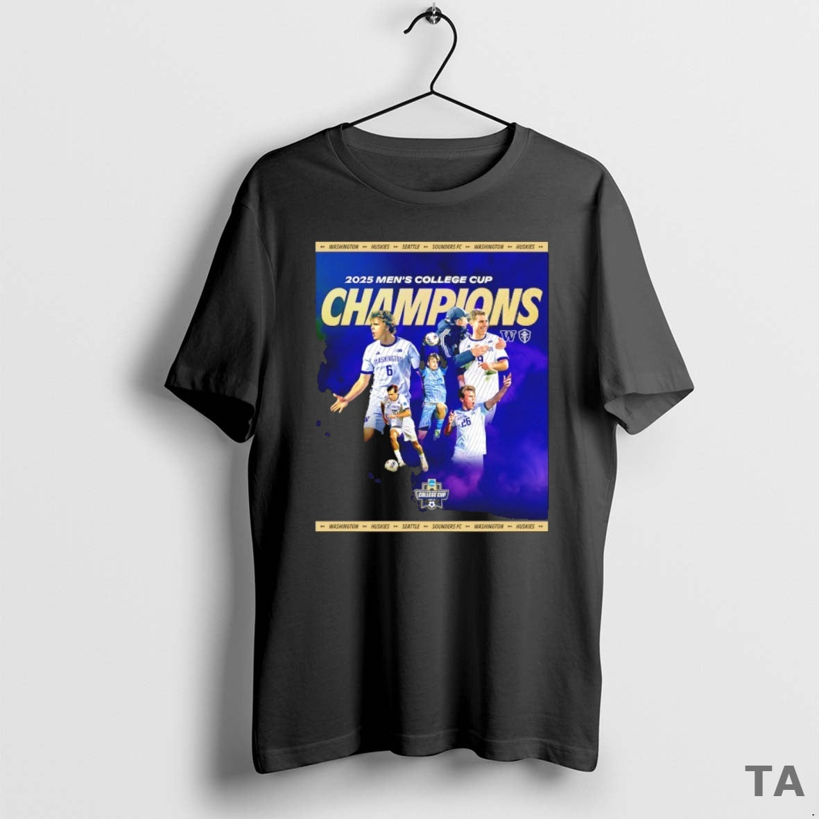 Top Washington Huskies 2025 Mens College Cup Champions T Shirt Sweater Hoodie, Sweatshirt | ZylaModa.com
