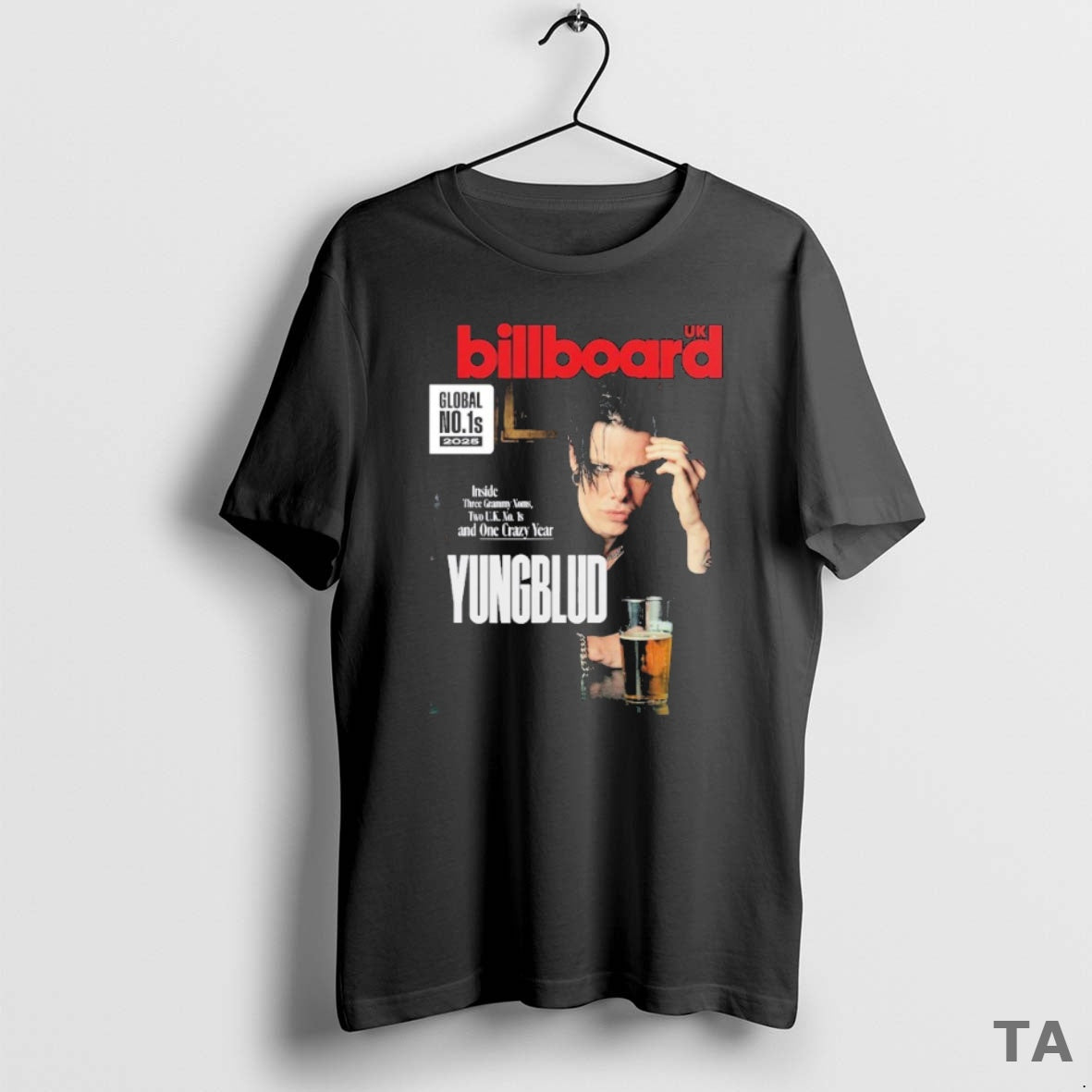 Top Yungblud On The Cover Of Billboard Uk Global No 1s 2025 Inside Three Grammy T-Shirts, Hoodie, Sweatshirt | ZylaModa.com