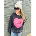 Toxic Heart Patch Sweatshirt | anti valentines Sweatshirt T-Shirts, Hoodie | ZylaModa.com