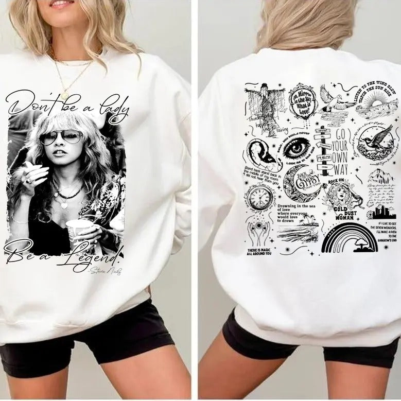Tracklist Stevie Nicks 2 Sides Newest Shirt Sweatshirt Hoodie, Silver Springs Shirt Unisex, Gifts For Her | ZylaModa.com