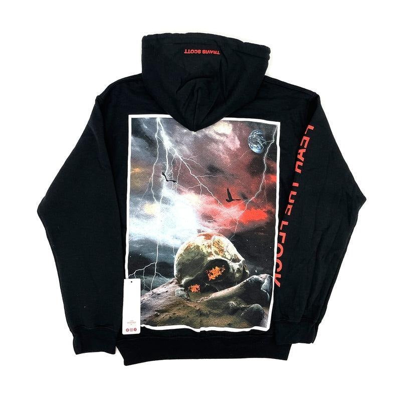 Travis Scott Bird's Eye View Fear the Flock Black Hoodie (93665-512) Size S-XXL Casual Man T-Shirts, Sweatshirt