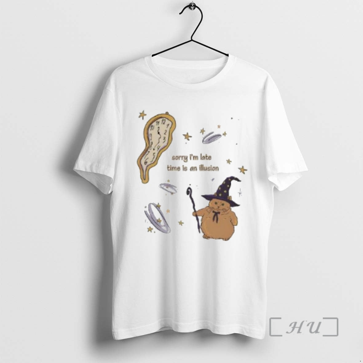 Trending Cat Sorry Im Late Time An Illusion T-Shirts, Hoodie, Sweatshirt | ZylaModa.com
