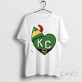 Trending Cheerful Elf Kc Heart T-Shirts, Hoodie, Sweatshirt | ZylaModa.com