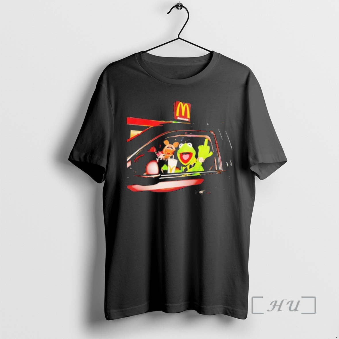 Trending Frog Kermit Middle Finger And Miss Piggy Riding Car At Mcdonalds Premium T Shirts Hoodie, Sweatshirt | ZylaModa.com