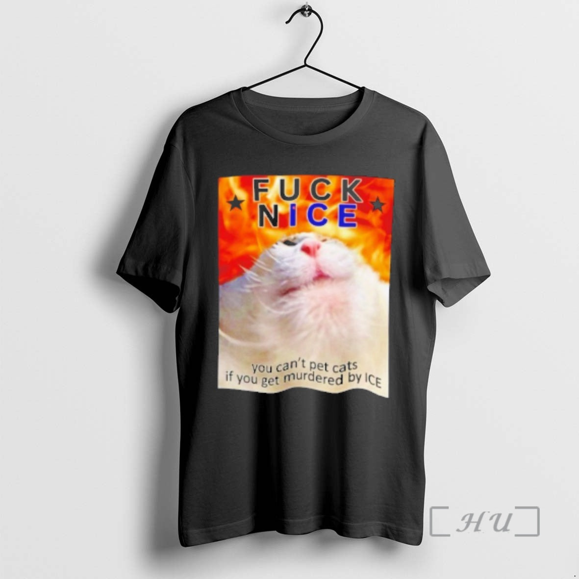 Trending Fuck Nice You Cant Pet Cats If You Get Murdered By Ice Premium T-Shirts, Hoodie, Sweatshirt | ZylaModa.com