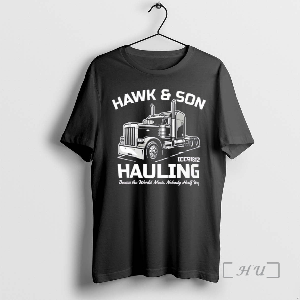 Trending Hawk Son Hauling Retro Semi Truck Graphic T-Shirts, Hoodie, Sweatshirt | ZylaModa.com