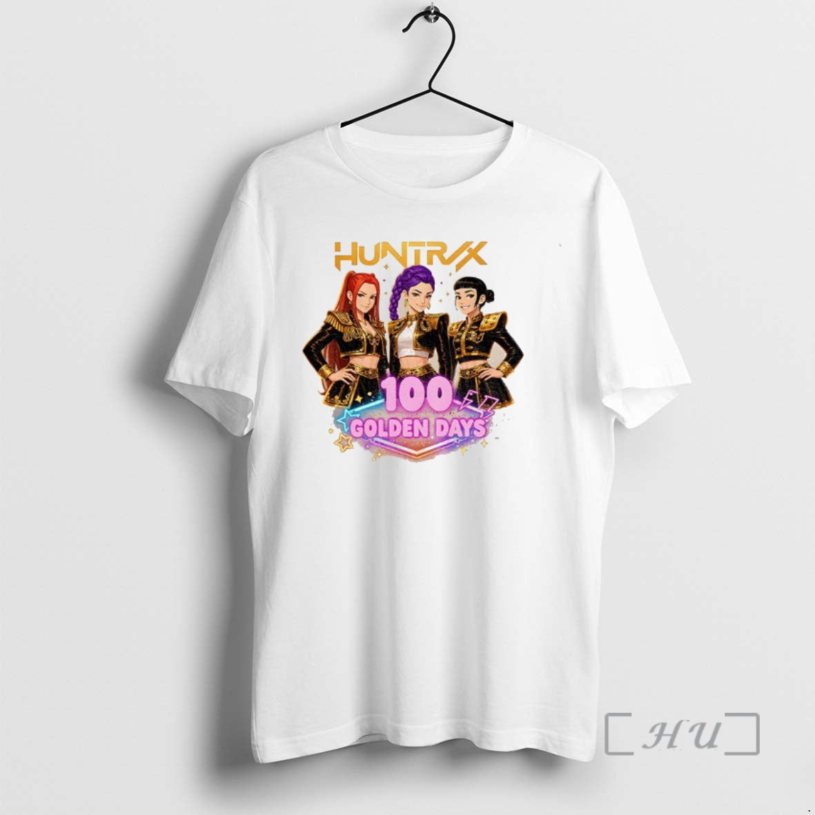 Trending Huntrix Kpop Demon Hunter Mira Zoey Rumi 100 Golden Days Premium T Shirts Sweater Hoodie, Sweatshirt | ZylaModa.com