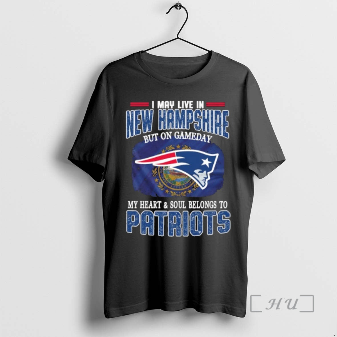 Trending I May Live In New Hampshire But On Gameday My Heart Soul Belongs To T-Shirts, Hoodie, Sweatshirt | ZylaModa.com