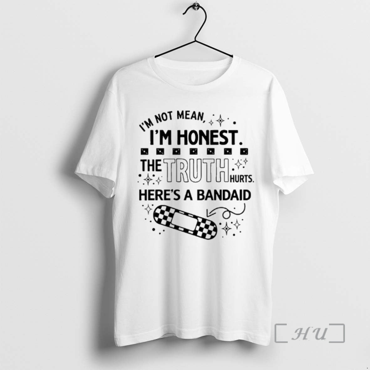 Trending Im Not Mean Im Honest The Truth Hurts Heres A Bandaid Premium T Shirts Hoodie, Sweatshirt | ZylaModa.com