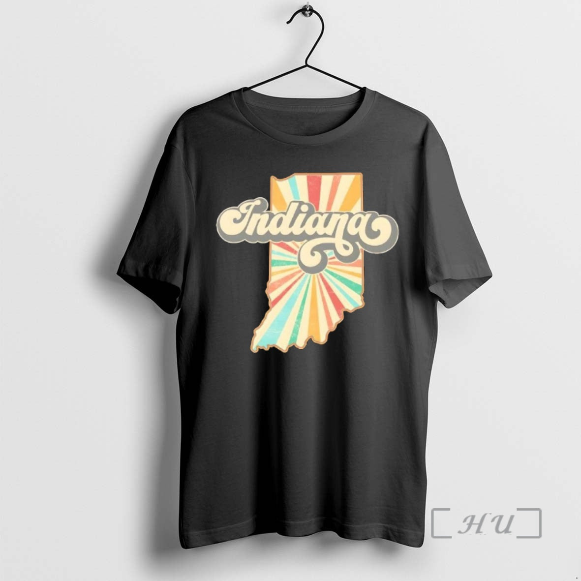 Trending Indiana State Retro Vintage Map T-Shirts, Hoodie, Sweatshirt | ZylaModa.com