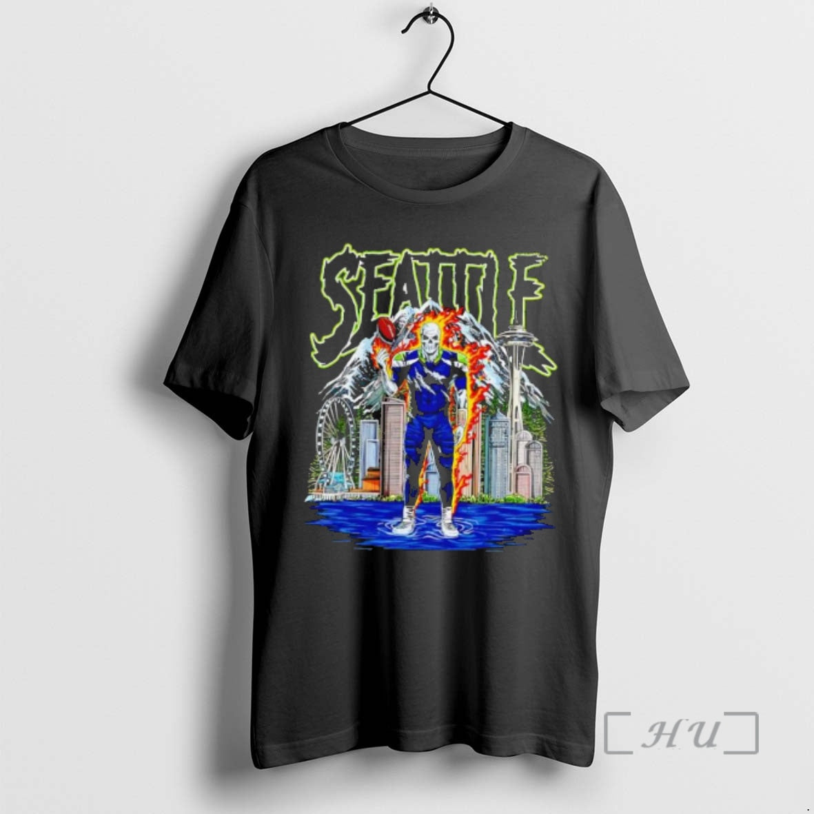Trending Seattle Football Dt Essential Skeleton T-Shirts, Hoodie, Sweatshirt | ZylaModa.com