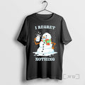 Trending Snowman I Regret Nothing Christmas T-Shirts, Hoodie, Sweatshirt | ZylaModa.com