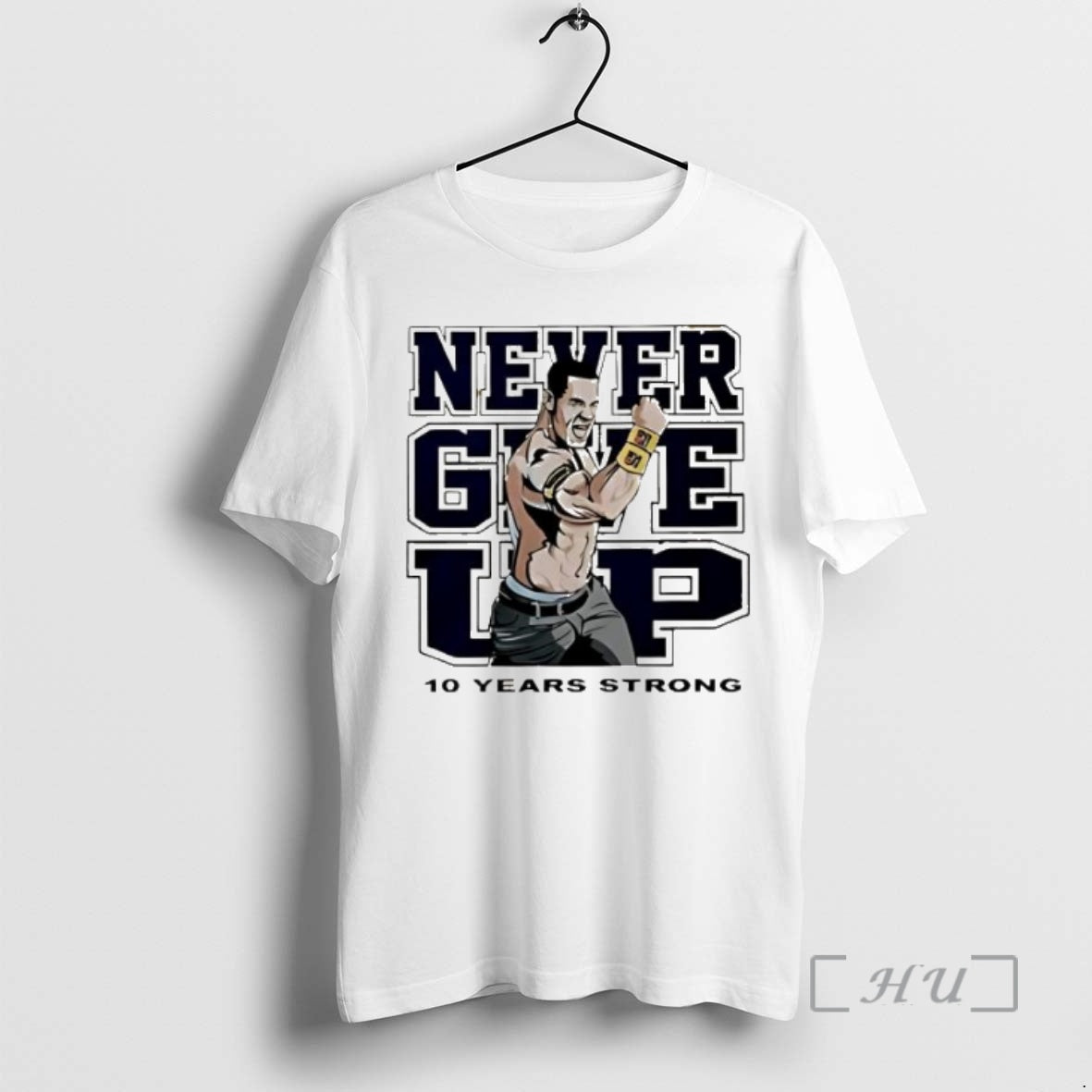 Trending Tyrese Haliburton John Cena Never Give Up 10 Years Strong Premium T Shirts Sweater Hoodie, Sweatshirt | ZylaModa.com