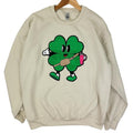 Trendy Shamrock Chenille Patch Sweatshirt T-Shirts, Hoodie | ZylaModa.com