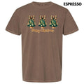 Triple Cheetah Bow Christmas Trees Comfort Colors T-Shirt 'NLB' Hoodie, Sweatshirt | ZylaModa.com