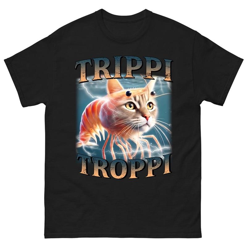 Trippi Troppi Funny Brain Rot T-shirt, Meme Shirt, Trending Tee, funny summer t-shirts Hoodie, Sweatshirt | ZylaModa.com