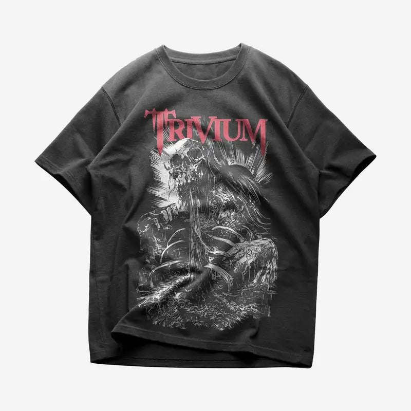 Trivium T-shirt - Metal Music Shirt - Trivium Merch - Unisex Cotton Tee Hoodie, Sweatshirt | ZylaModa.com
