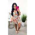Tropical Bliss Floral Surplice Romper T-Shirts, Hoodie, Sweatshirt | ZylaModa.com