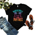 Tropical Breeze And Palm Trees Shirt - Tropic Holiday Tee - Summer Beach T-shirt - Palm Summer Shirt - Ocean Wave T-shirt...