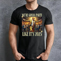 Trump 2025 Party Vintage Graphic T-shirt | Funny Trump Dance | We're Gonna Party Like It's 2025 | Election 2024 Unisex...