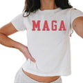 Trump 47 Baby Tee Women, Varsity Style Trump Baby Tee, Trump 2024 Baby Tee Casual Comfort Hoodie, Sweatshirt | ZylaModa.com
