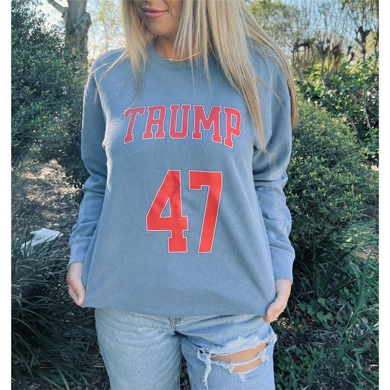 Trump 47 Comfort Colors Sweatshirt T-Shirts, Hoodie | ZylaModa.com