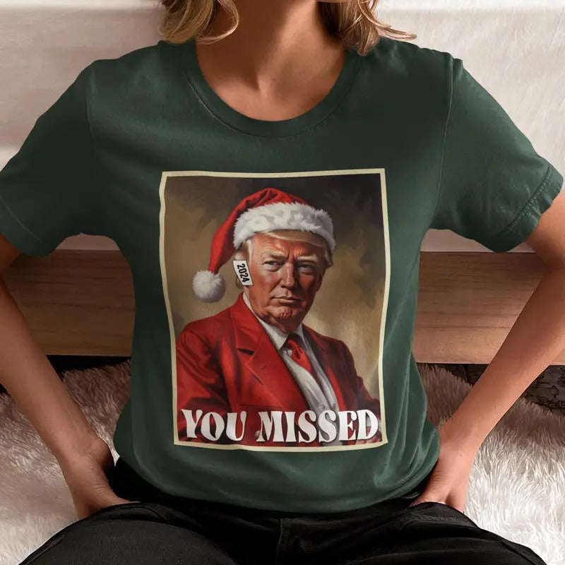 Trump Funny Christmas Shirt, Make Christmas Great Again T-Shirt, MAGA Holiday Tee, Pro-Trump Xmas Humor, Ugly Trump...