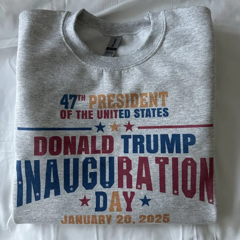 Trump Inauguration Day Sweatshirt Trump 2024 Comfy Sweatshirt T-Shirts, Hoodie | ZylaModa.com