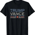 Trump JD Vance 2024 Retro Stripe and Star T-Shirt Hoodie, Sweatshirt | ZylaModa.com