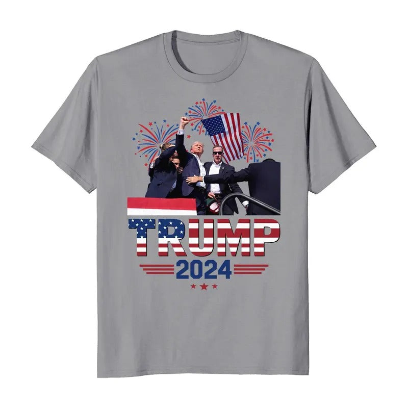 Trump Missed Shot Celebration Victory T-Shirt Hoodie, Sweatshirt | ZylaModa.com