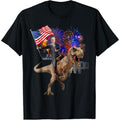 Trump Riding a Dinosaur T-rex Suppor Trump 2020 T-Shirt made in usa Hoodie, Sweatshirt | ZylaModa.com