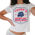 Trump'S Snowflake Removal Service 2024 Baby Tee Casual Comfort Hoodie, Sweatshirt | ZylaModa.com