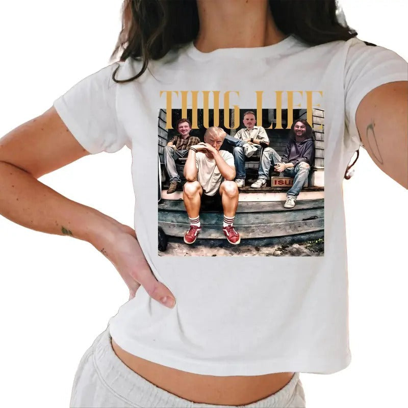 Trump Thug Life Baby Tee, Gift For Fan Baby Tee, Gift For Her, Gift For Him Casual Comfort Hoodie, Sweatshirt | ZylaModa.com