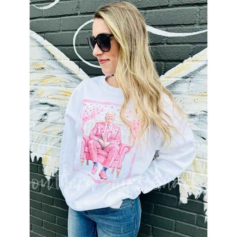 Trump Valentine Sweatshirt ~ White T-Shirts, Hoodie | ZylaModa.com