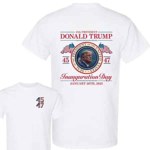 Trump Won 2024 Election Inauguration Day Shirt, Trump 47th President Shirt, Trump Won Get Over It Tee, Trum Vance...