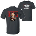 Trump Won Get Over It T-Shirt, Trump for President Shirt, Trump Shirts for Sale, 2 Sided Graphic Printed Unisex Classic...