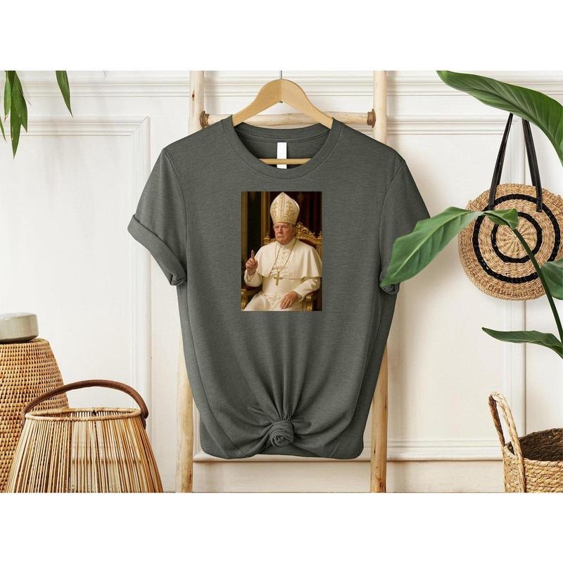 Trump pope tee, president christian t shirt, trump funny outwear, pope trump custom sweatshirt, trump pope hoodie,...