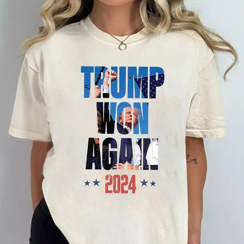 Trumpp Won Shirt, Trumpp Shirt, I'll Be Home For Christmas Shirt Tops Womenswear Hoodie, Sweatshirt | ZylaModa.com
