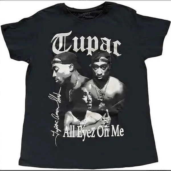Tupac T Shirt 2Pac All Eyez On Me Logo Official Womens Boyfriend Fit Hoodie, Sweatshirt | ZylaModa.com