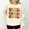 Turkey Gobble Sweatshirt, Thanksgiving Crewneck, Turkey Sweater, Funny Turkey Sweatshirt, Vintage Thanksgiving Gift, Fall...
