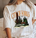 Twilight Saga Sweatshirt, City Of Forks Shirt, Edward Cullen, Fork Washington, Bella Swan Shirt Hoodie | ZylaModa.com