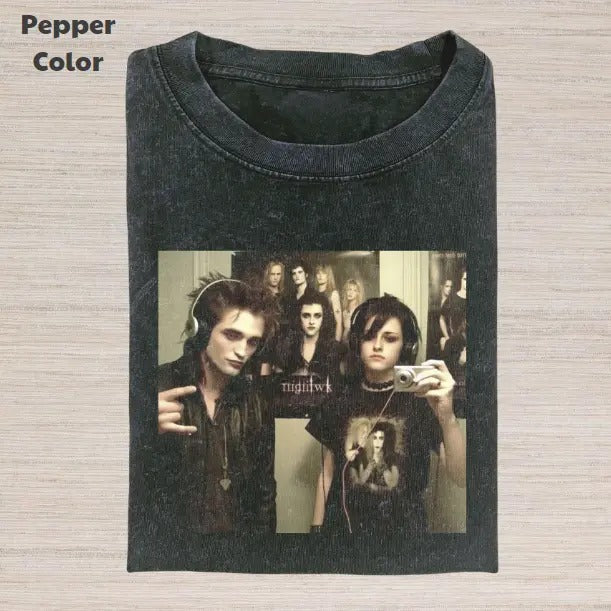 Twilight Vintage Graphic Tee, Edward And Bella Photo T-Shirt, Movies Tee, Unisex Meme Cringe Funny Dumb Shirt, Menswear...