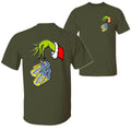 Twisted Tea Christmas Movie The Grin Hand T-Shirt, Christmas Green Guy Holding Twisted Tea Cans 2 Sided Graphic Printed...